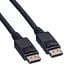 DisplayPort Kabel Version 1.2 (4K 60Hz) Halogenfrei (LSZH) UL Zertifiziert Schwarz 1,5 m