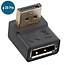 DisplayPort Adapter mit DP_PWR - 90° nach unten - Version 1.2 (4K 60Hz) / Schwarz
