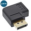 DisplayPort Adapter DP_PWR 90° Links 1.4 (5K/8K 60Hz) Schwarz