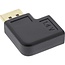 DisplayPort Adapter mit DP_PWR - 90° Rechtswinkel - Version 1.4 (5K/8K 60Hz) / Schwarz