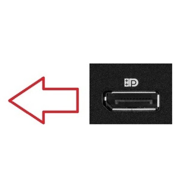 Premium DisplayPort Adapter - 90° Links Winkel - Version 1.4 (5K/8K 60Hz) - Schwarz - 0,15 m