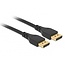 DeLOCK Premium DisplayPort Kabel mit schmalen Steckern - Version 1.4 - 8K zertifiziert - 1 Meter