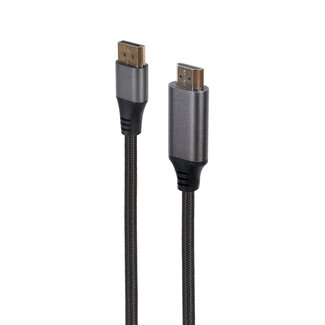 Cablexpert Cablexpert Premium DisplayPort-auf-HDMI-Kabel - DP 1.2 / HDMI 2.0 (4K 60Hz) - 1,8 m