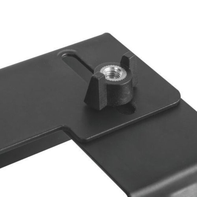 Cavus Premium Wandhalterung mit Halter für A/V Geräte - Medium / Schwarz