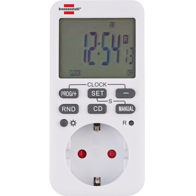 Brennenstuhl Comfort-Line DZL Digitale Zeitschaltuhr - 10 Programme/Woche - Innen - Weiß