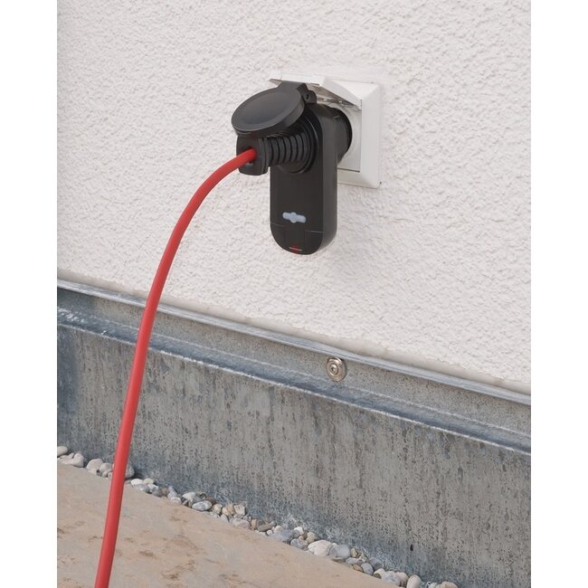 Brennenstuhl Comfort-Line RC CE1 0201 Funk-Schaltset - 2 Kontakte mit Fernbedienung - für Außen (IP44) / Schwarz