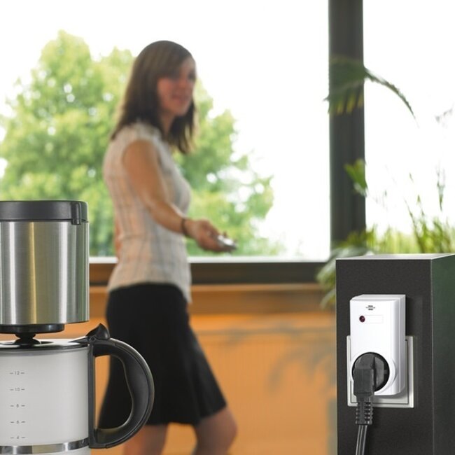 Brennenstuhl Comfort RCS 1000 N Funk-Schaltset - 2 Steckdosen mit Fernbedienung - für Innen - Weiß