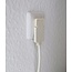 Brennenstuhl CEE 7/7 Flach/Rechts Winkel - 2x CEE 7/3 Verlängerungskabel mit Verteiler - 3x1,5mm² Weiß - 5m
