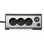 MaxTrack Steckdosenleiste mit 3 Steckplätzen und 2 USB-Anschlüssen, 1,5 m, schwarz
