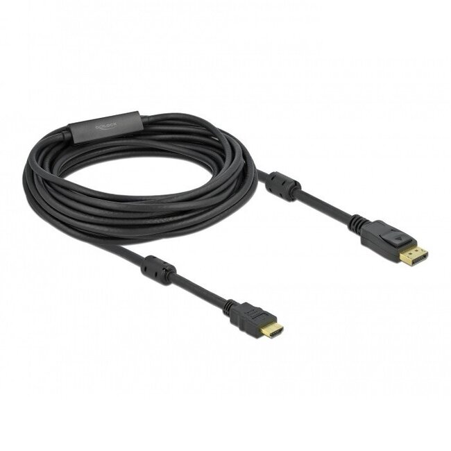 Premium DisplayPort-zu-HDMI Kabel - DP 1.2 / HDMI 1.4 (4K 30Hz) - Schwarz - 10 Meter