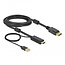 Premium HDMI-auf-DisplayPort Aktives Kabel - HDMI 1.4 / DP 1.2 (4K 30Hz) - USB-A Stromversorgung - Schwarz - 3 Meter