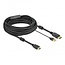 Premium HDMI-zu-DisplayPort Aktives Kabel - HDMI 1.4 / DP 1.2 (4K 30Hz) - USB-A Stromversorgung - Schwarz - 10 Meter
