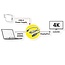 Premium HDMI-zu-DisplayPort Aktives Kabel - HDMI 1.4 / DP 1.2 (4K 30Hz) - USB-A Stromversorgung - Schwarz - 10 Meter