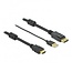 Premium HDMI-auf-DisplayPort Aktives Kabel - HDMI 1.4 / DP 1.2 (4K 30Hz) - USB-A Stromversorgung / Schwarz - 5 Meter