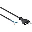 CEE 7/16 Stromkabel 2-adrig offen 2x0,75mm² schwarz 1,5m