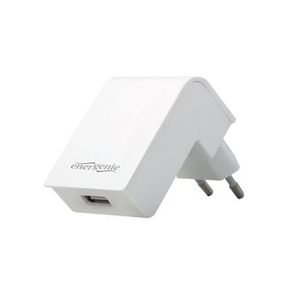Energenie USB-Heimladegerät mit 1 Port - rechtwinklig - 2,1A / weiß