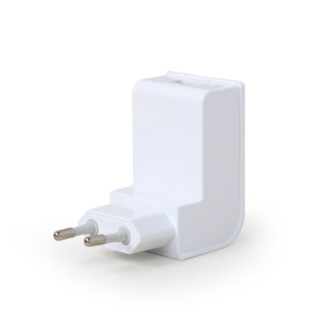 USB-Heimladegerät mit 1 Port - rechtwinklig - 2,1A / weiß