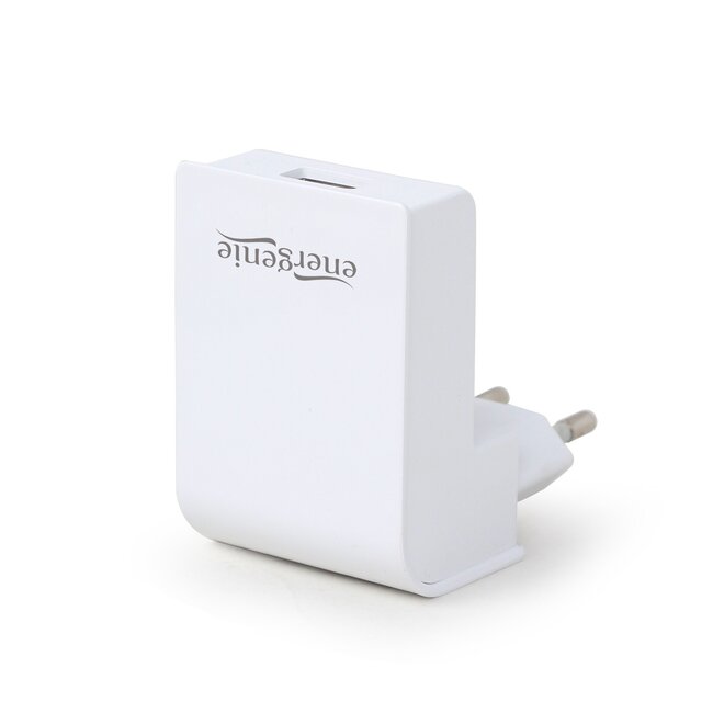 USB-Heimladegerät mit 1 Port - rechtwinklig - 2,1A / weiß