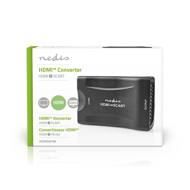 Nedis HDMI-zu-Scart Konverter – USB Stromversorgung / Schwarz