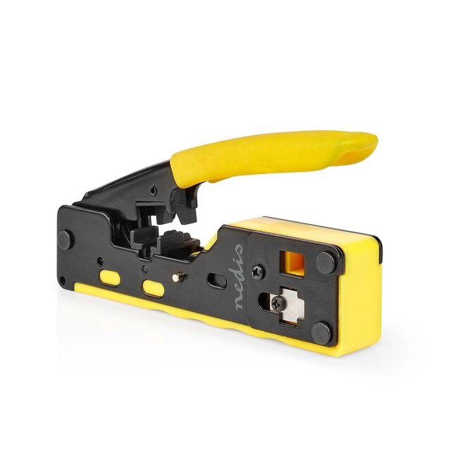 Nedis Profi-Crimpzange für RJ45, RJ12 & RJ11 Steckverbinder / Metall