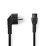 Nedis C5 Stromkabel 2m Schwarz, CEE 7/7 Winkelstecker - Gerade C5 Stecker, 3x0,75mm²