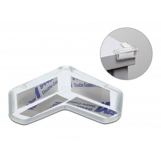 DeLOCK Eckschutz mit selbstklebendem Pad - 40 x 40 x 13 mm / transparent