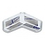 Eckschutz mit selbstklebendem Pad - 40 x 40 x 13 mm / transparent