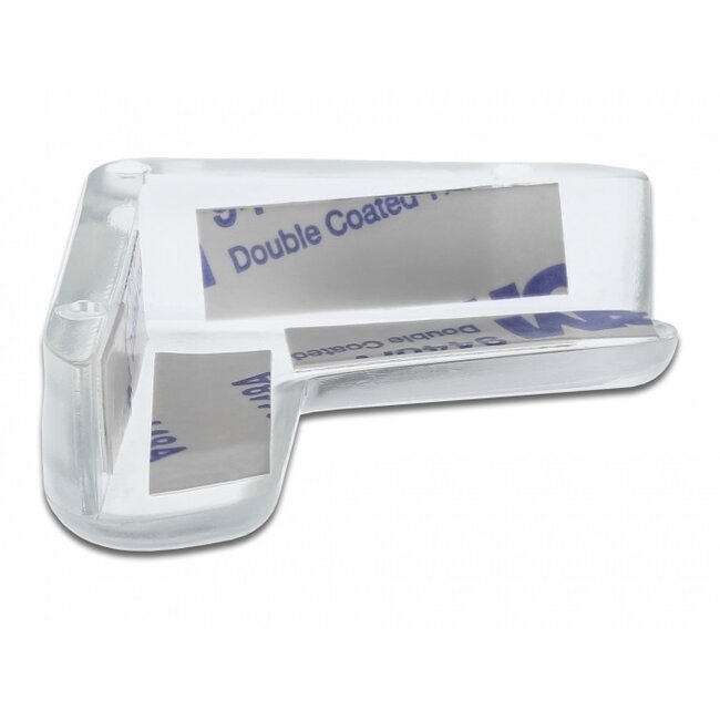 Eckschutz mit selbstklebendem Pad - 40 x 40 x 13 mm / transparent