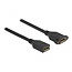 DisplayPort Einbaubuchse (m-m) Version 1.2 (4K 60Hz) Schwarz 0,30 m
