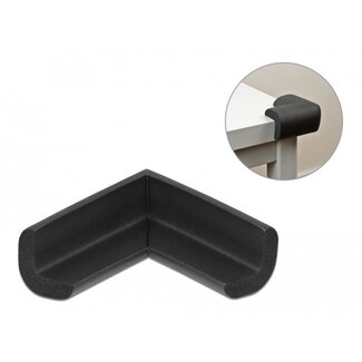 DeLOCK Eckschutz mit selbstklebendem Pad - 56 x 56 x 22 mm / schwarzer Schaum