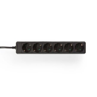 MaxTrack Steckdosenleiste 6-fach schwarz - 1,4 m