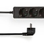 Steckdosenleiste 6-fach schwarz - 1,4 m