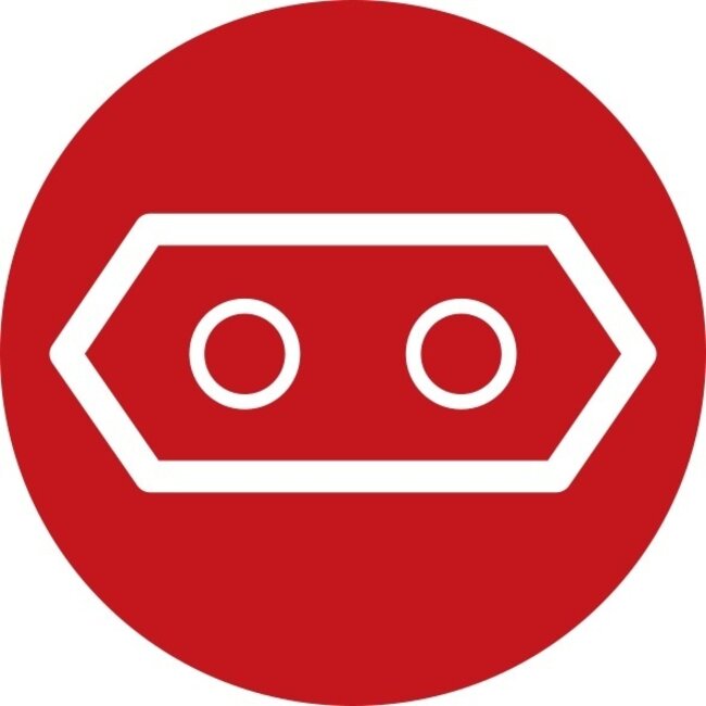 Steckdosenleiste 6-fach ohne Erdung, schwarz - 1,5 m