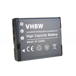 VHBW Kameraakku kompatibel mit Casio NP-130 / 1100 mAh