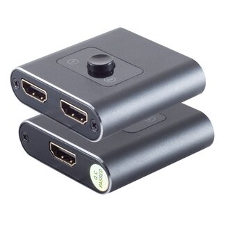 S-Impuls HDMI Umschalter 2-in-1 / 1-in-2 bidirektional Version 2.0 (4K 60Hz HDR)