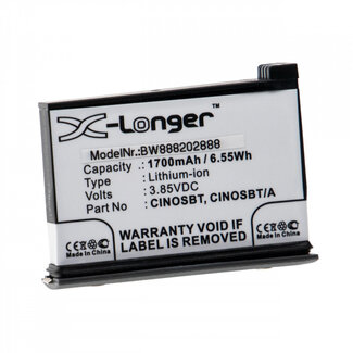 VHBW Kameraakku kompatibel mit Insta360 ONE X2 - ersetzt CINOSBT / 1700 mAh