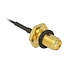 MHF I (w) - SMA (w) Kabel mit Dichtungsring - Micro Coax 1,13 mm - 50 Ohm - Schwarz - 0,10 m