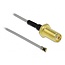MHF 4L (v) - SMA (v) Kabel - Micro Coax 1,37 mm - 50 Ohm - Grau - 0,35 m