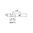 MHF 4L (v) - SMA (v) Kabel - Micro Coax 1,37 mm - 50 Ohm - Grau - 0,35 m