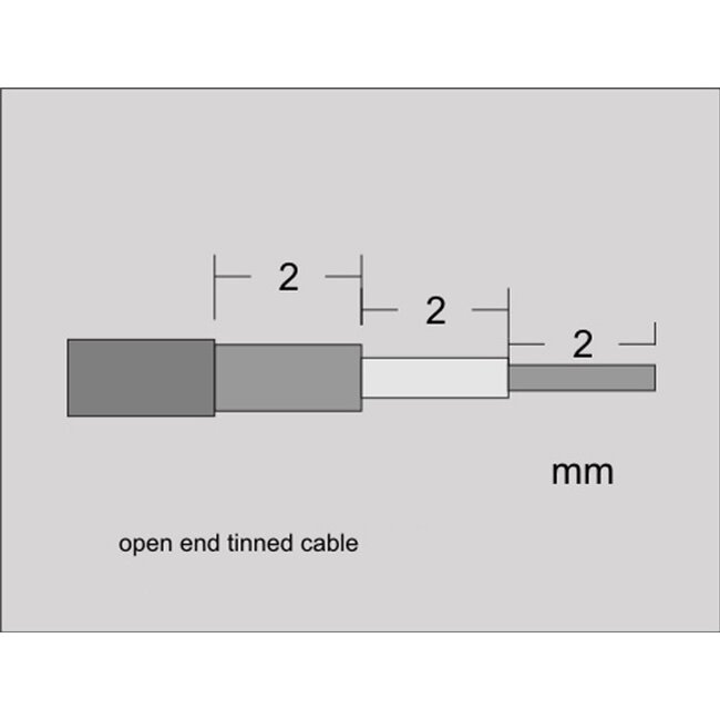 MHF I (v) Kabel offen - RG178 - 50 Ohm / transparent - 0,10 m