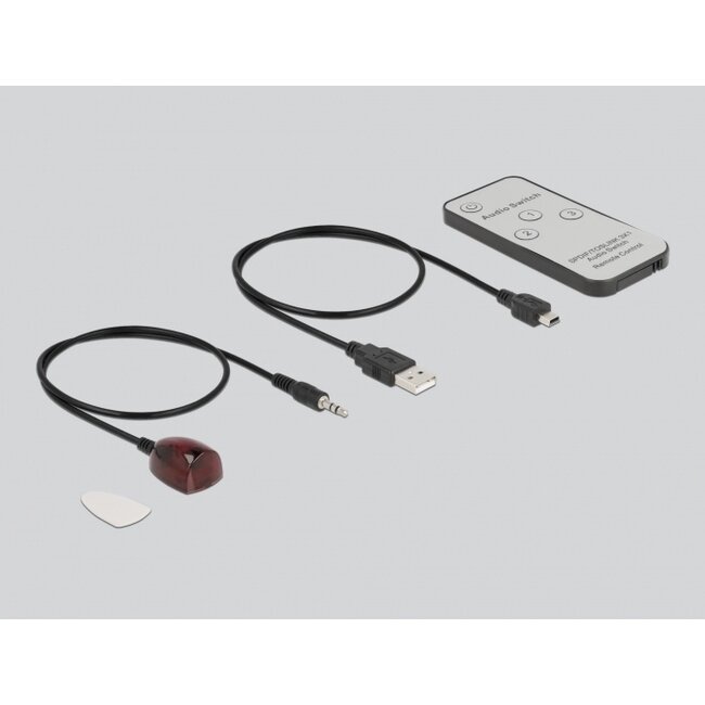 DeLOCK Digitale Optische Toslink Audio Umschalter - 3 Eingänge, 1 Ausgang