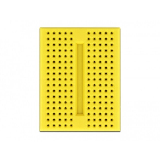 Mini Steckbrett mit 170 Kontakten / Gelb