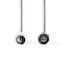 F-Stecker (m) - IEC-Stecker (m) Koaxialkabel weiß - 3 Meter