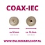 F-Stecker (m) - IEC-Stecker (m) Koaxialkabel weiß - 3 Meter