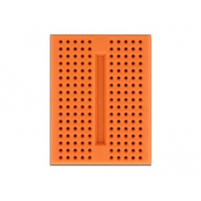 Mini Steckbrett mit 170 Kontakten / Orange