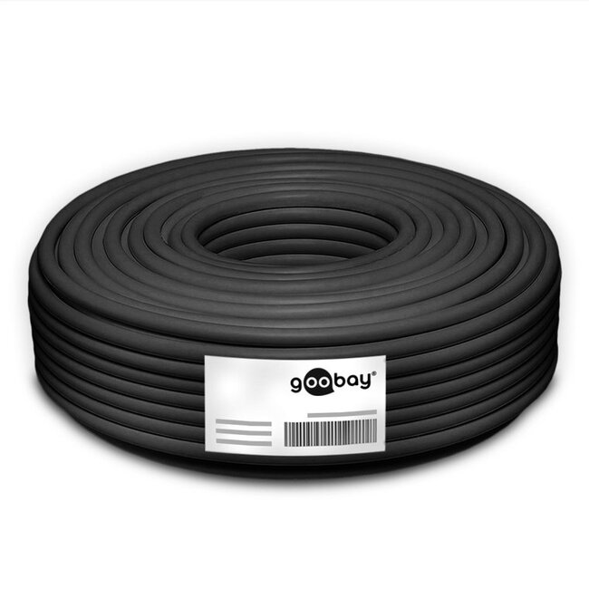 S/FTP CAT7 10 Gigabit 600 MHz Outdoor Netzwerkkabel fest Leiter AWG23 schwarz 100m