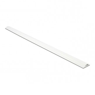 DeLOCK Kunststoff Kabelkanal halbrund mit selbstklebendem Streifen - 100 x 3 cm / weiß