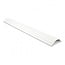 Kunststoff Kabelkanal halbrund mit selbstklebendem Streifen - 100 x 7 cm / weiß