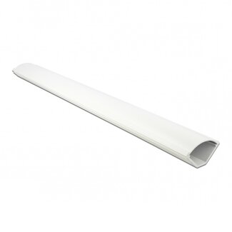 DeLOCK Kunststoff-Kabelkanal für Eckmontage mit selbstklebendem Streifen - 100 x 5,6 cm / Weiß