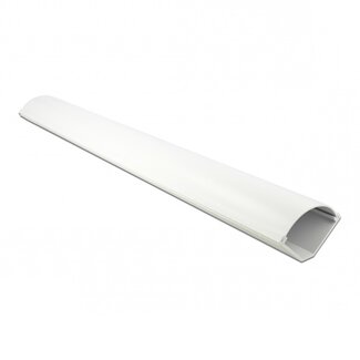 DeLOCK Kunststoff-Kabelkanal für Eckmontage mit selbstklebendem Streifen - 100 x 7,3 cm / Weiß